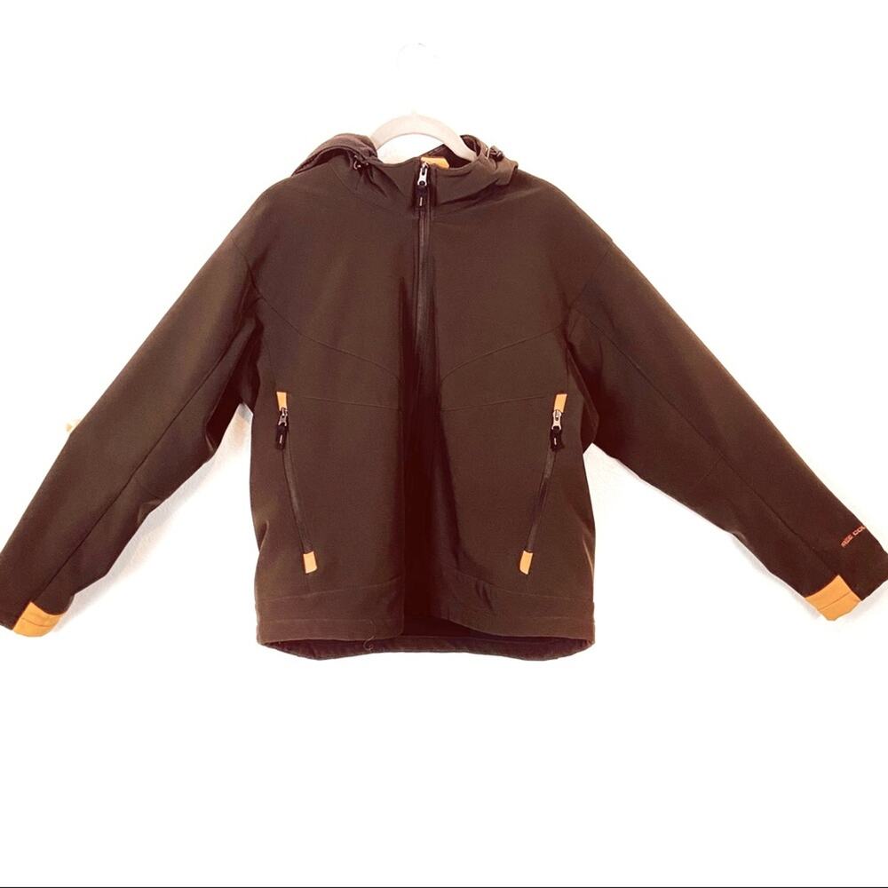 Free Country Ski Coat Jacket Chocolate Brown Orange XL Snowboarding Winter Retro